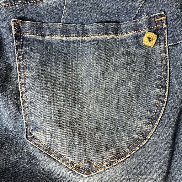 Democracy Ab Solution Ankle Skimmers Blue Denim Jeans - Picture 13 of 15